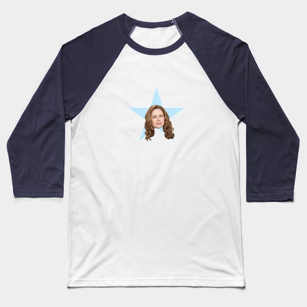Pam's American Idol Star Baseball T-Shirt by hinoonstudio